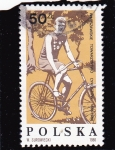 Sellos del Mundo : Europa : Polonia : ciclismo