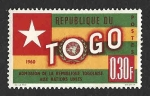 Stamps Togo -  386 - Entrada de Togo en las Naciones Unidas