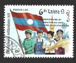 Sellos de Asia - Laos -  675 - XXX Aniversario del Partido Nacional Revolucionario