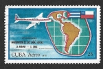 sello : America : Cuba : C249 - I Aniversario de los Vuelos La Habana - Santiago de Chile
