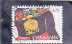 Stamps Denmark -  Gilt-Silver Brooch with owner's monogram, Amager