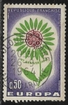 Sellos de Europa - Francia -   Europa (C.E.P.T.) 1964 - Flor