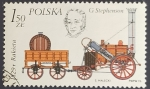 Sellos de Europa - Polonia -  George Stephenson's Rocket, 1829