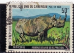 Stamps Cameroon -  rinoceronte