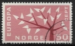 Sellos del Mundo : Europa : Noruega : Europa (C.E.P.T.) 1962 - Arbol