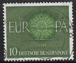 Sellos del Mundo : Europa : Alemania : Europa (C.E.P.T.) 1960 - Rueda