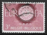 Sellos del Mundo : Europa : B�lgica : Europa (C.E.P.T.) 1960 - rueda