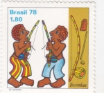 Sellos del Mundo : America : Brasil : Jugadores de Berimbau