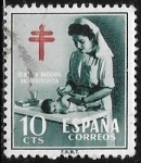 Stamps Spain -   Anti-tuberculosis Fund 1953