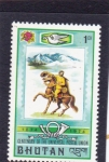 Stamps Bhutan -  centenario U.P.U. (Unión Postal Universal)