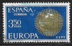 Stamps Spain -   Europa (C.E.P.T.) 1970 - Sol flameante