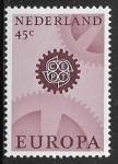 Sellos del Mundo : Europa : Holanda :  Europa (C.E.P.T.) 1967 - Ruedas dentadas