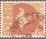 Stamps India -  Mapa de India