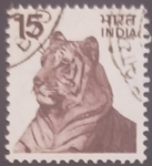 Sellos de Asia - India -  Tigre 