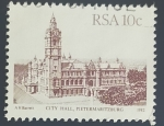 Stamps South Africa -  City Hall, Pietermaritzburg