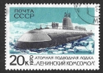 Stamps Russia -  3756 - Submarino Nuclear 