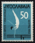 Stamps Yemen -  serie- Campeonato europeo gimnasia