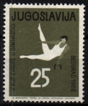 Stamps Yugoslavia -  serie- Campeonato europeo gimnasia