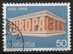 Sellos del Mundo : Europa : Suiza : Europa (C.E.P.T.) 1969 - Edificación