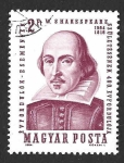 Sellos de Europa - Hungr�a -  1591 - IV Centenario del Nacimiento de William Shakespeare