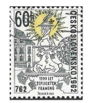 Stamps Czechoslovakia -  1120 - MCC Aniversario de la Fundación de Teplice