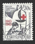 Sellos de Europa - Checoslovaquia -  1184 - Centenario de la Cruz Roja Internacional