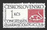 Sellos de Europa - Checoslovaquia -  1194 - II Congreso Farmacológico Internacional