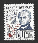 Sellos de Europa - Checoslovaquia -  1329 - Johann Gregor Mendel UNESCO