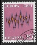 Sellos de Europa - Suiza -  Europa (C.E.P.T.) 1972 - Estrellas 