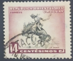 Sellos de America - Uruguay -  Gaucho