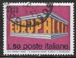 Sellos del Mundo : Europa : Italia : Europa (C.E.P.T.) 1969 - Edificación