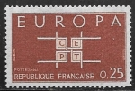 Sellos de Europa - Francia -  Europa (C.E.P.T.) 1963 - letras