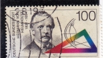 Stamps Germany -  Hermann Von Helmholtz 1821-1894 médico y físico