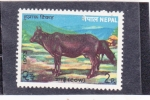 Stamps Nepal -  Cow (Bos primigenius taurus)