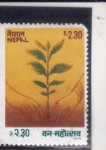 Stamps Nepal -  Festival de plantación de árboles