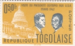 Stamps Togo -  Visita de estado de Sylvan Olympias a EE. UU.