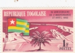 Stamps Togo -  3º Aniversario de la independencia