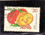 Stamps Russia -  personaje-Chipolino (G.Rodari)