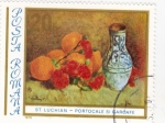 Stamps Romania -  PINTURA-Naranjas y claveles