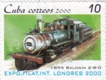 Stamps Cuba -  locomotora antigua 