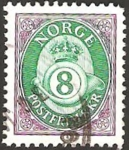 Stamps Norway -  corona y trompeta