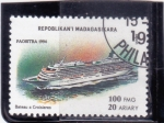 Stamps Madagascar -  barco