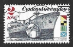 Sellos de Europa - Checoslovaquia -  2738 - Barcos Comerciales