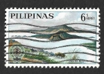 Sellos del Mundo : Asia : Filipinas : 868 - Volcán Mayon y Lago Taal