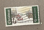 Stamps United States -  Domingo de invierno en Maine