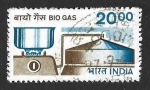 Sellos de Asia - India -  917 - Gas Natural