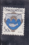 Stamps Czechoslovakia -  Escudo de armas de Myjava