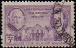 Stamps United States -  USA 1935 Scott 776 Sello Centenario de Texas Sam Houston Stephen F. Austin For Alamo usado Estados U