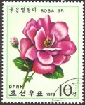 Stamps North Korea -  flora, rosa