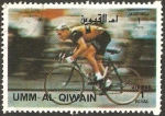 Stamps United Arab Emirates -  umm al qiwain, ciclismo